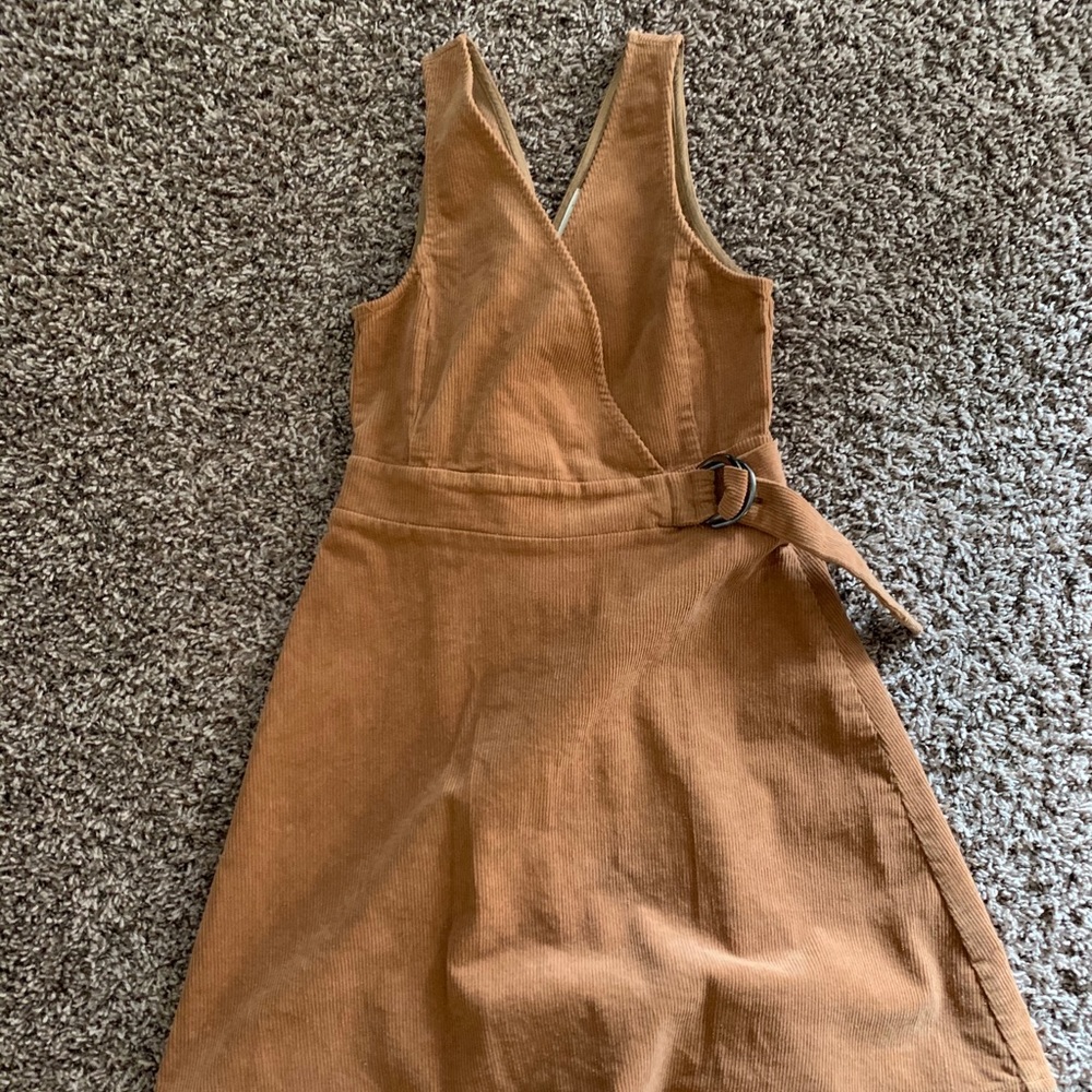 Corduroy overall dress